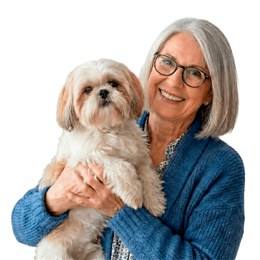 pet a vet centro veterinário sp mulher com cachorro